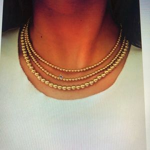 ALV JEWELS GOLD BALL NECKLACE